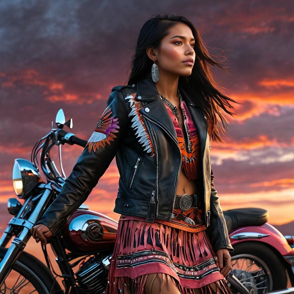 Native American woman  by @Sparta