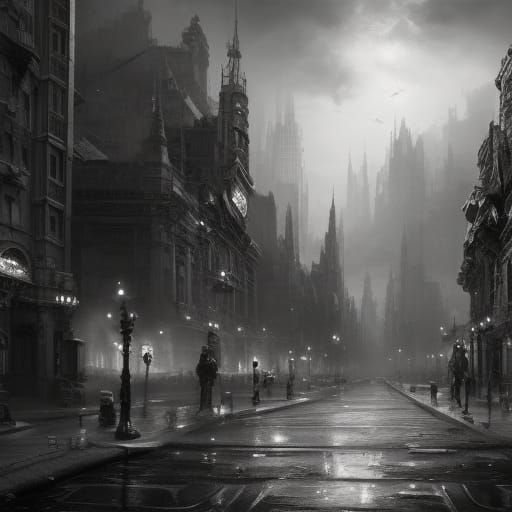 Rainy Streets  by @Ash