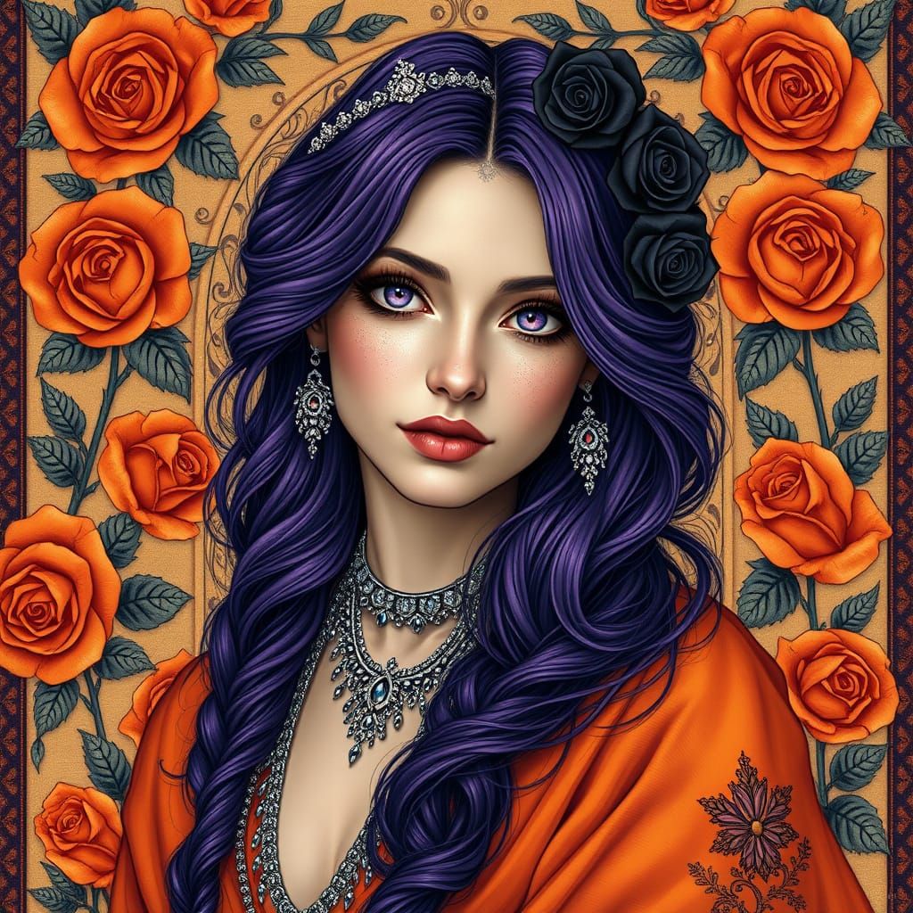 Bohemian Goddess in Dark Fantasy Portraiture