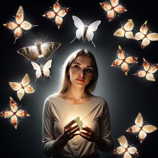 Moths - AI Generated Artwork - NightCafe Creator