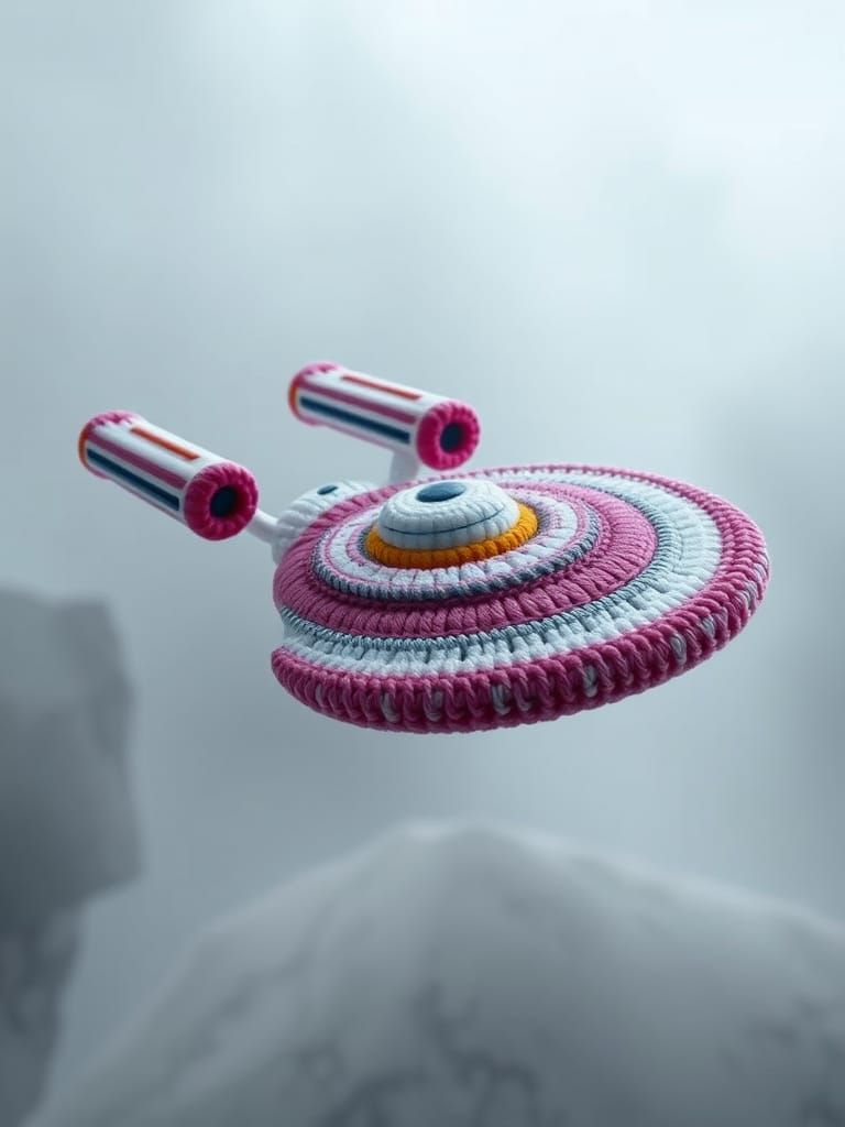 uss enterprise , (amigurumi:1.3), made of yarn, crochet and ...