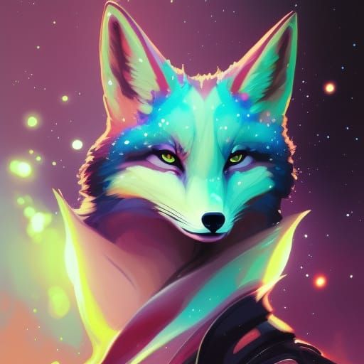 Galaxy Fox - AI Generated Artwork - NightCafe Creator