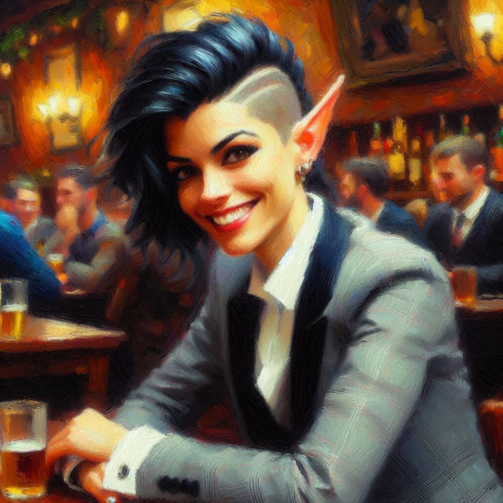 Elf Executive at the Pub