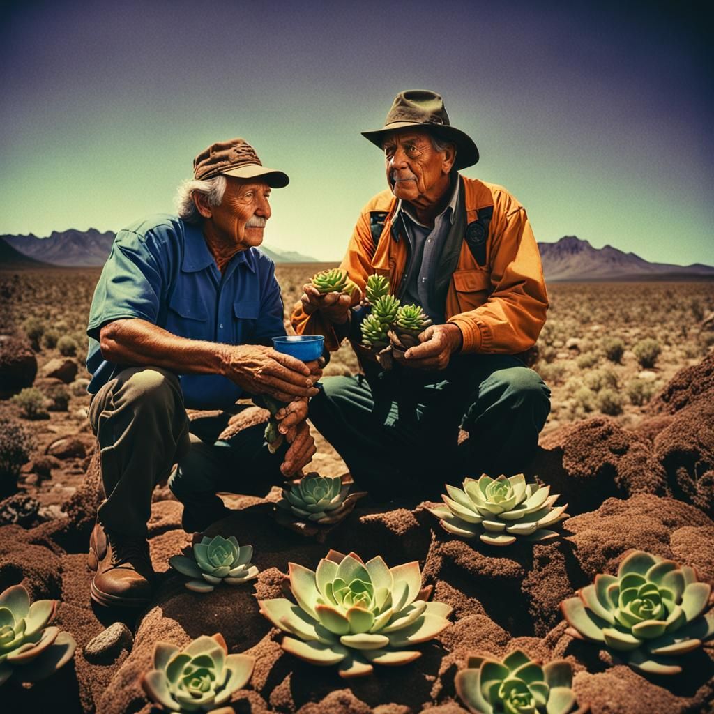 Stan The Water Man and his sweet succulent boy Roy Roy the W...