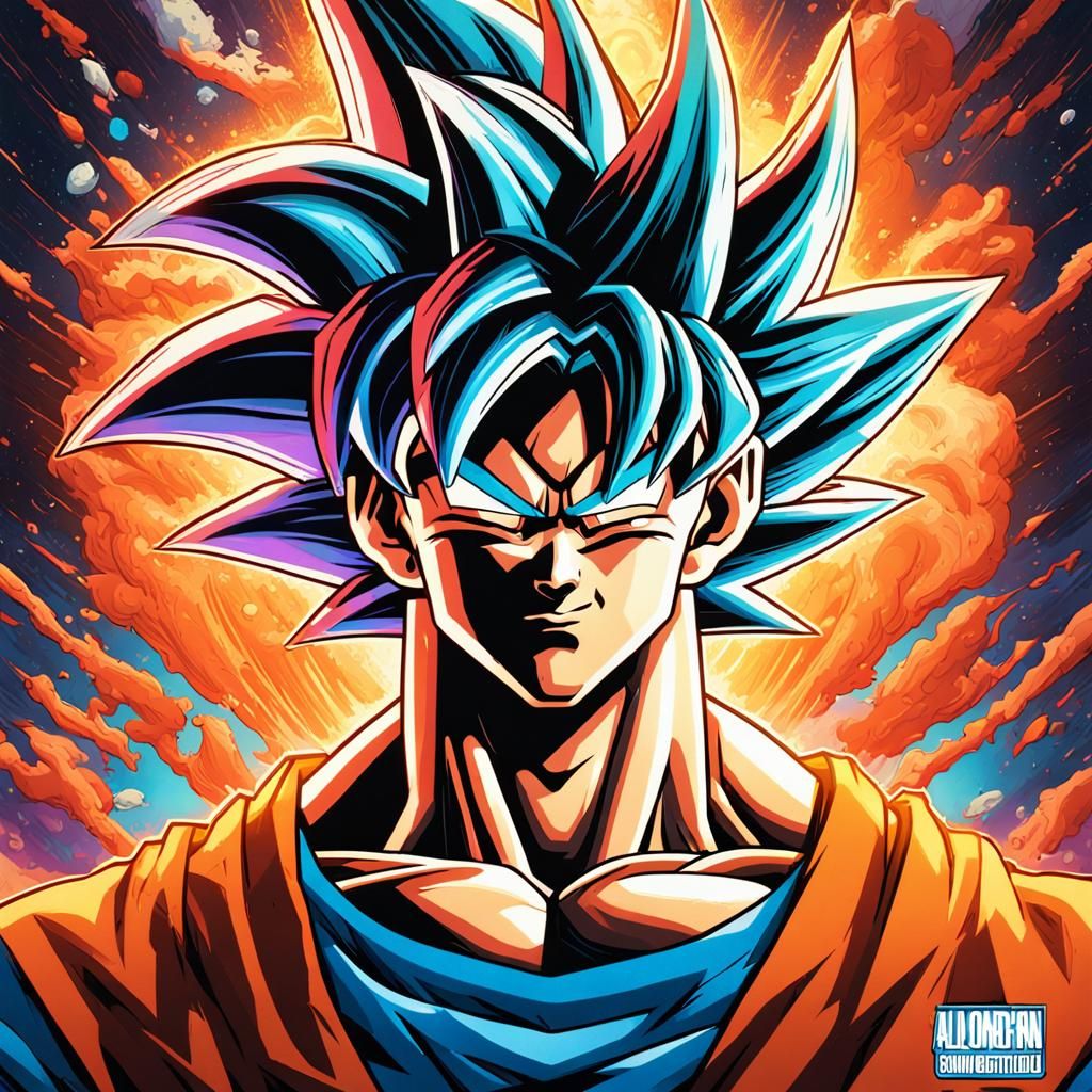 Goku Comic Cover Animation
