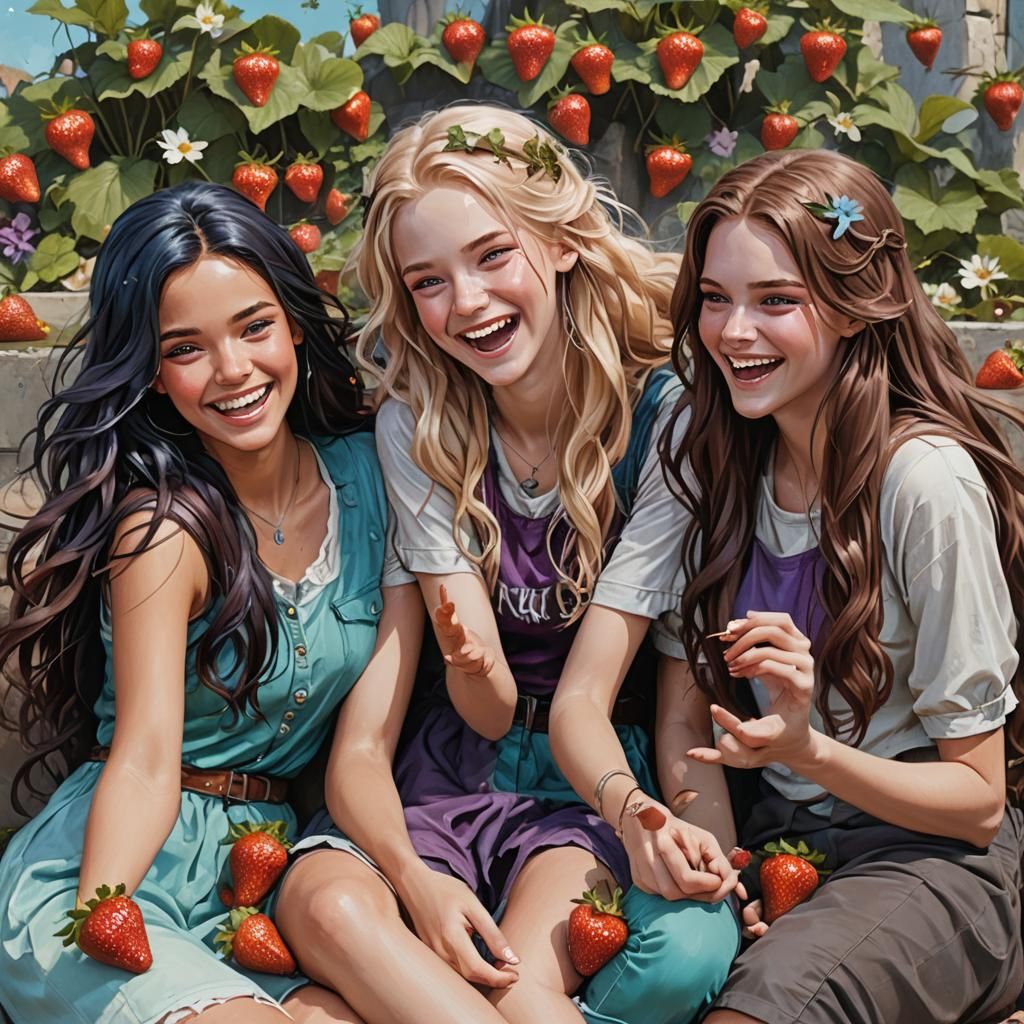 Sophie,Biana and Linh's daughters
