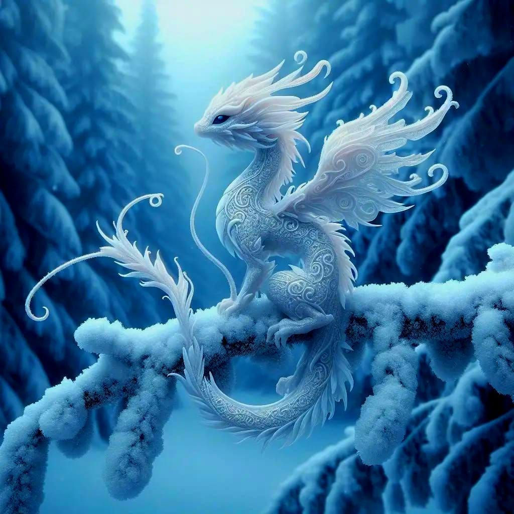 White crystal dragon