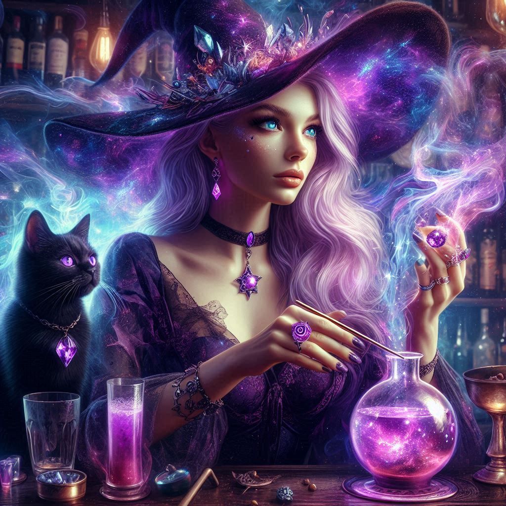 Witchy poo and kitty too! 1