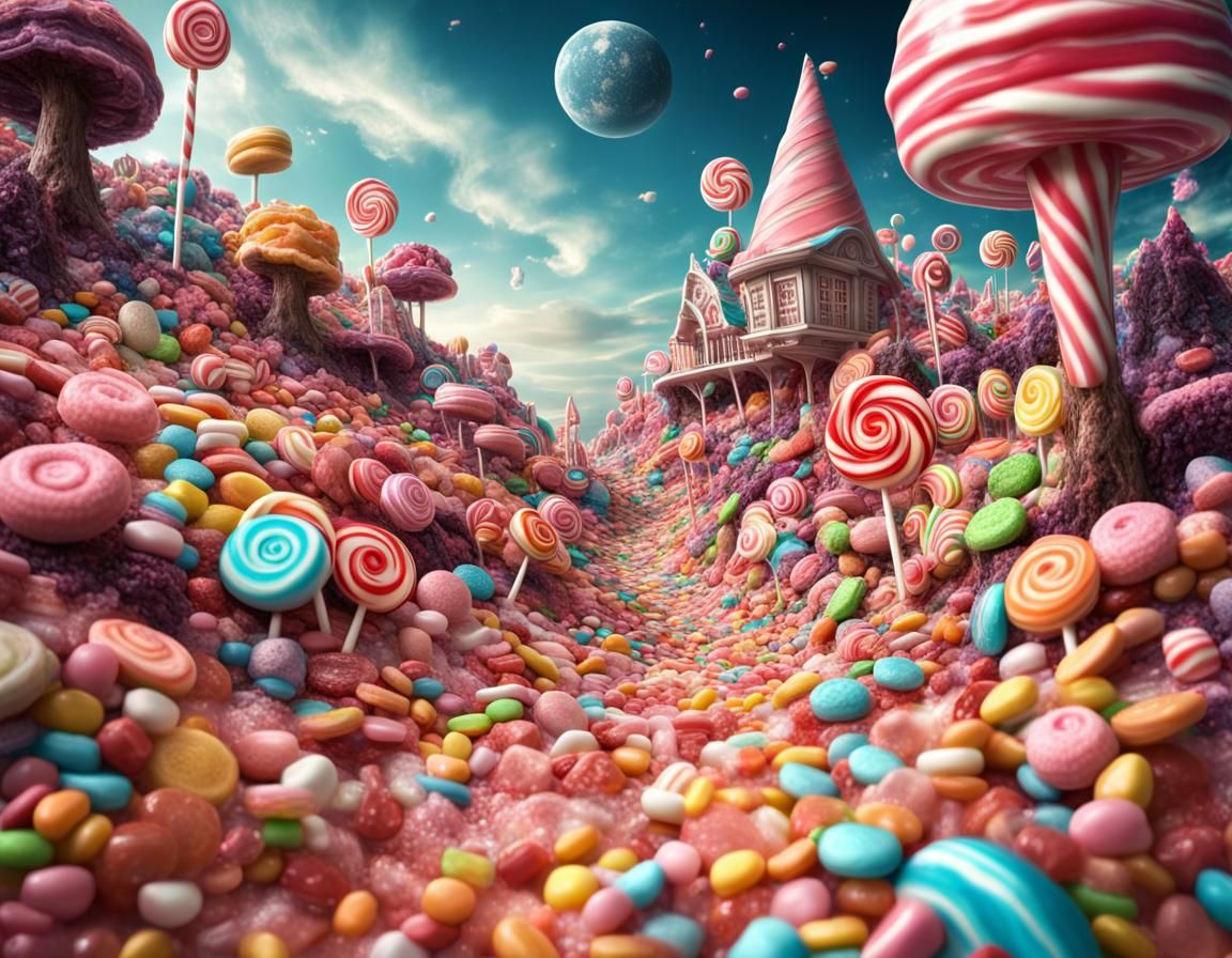 Candy Wonderland Ai Generated Artwork Nightcafe Creator