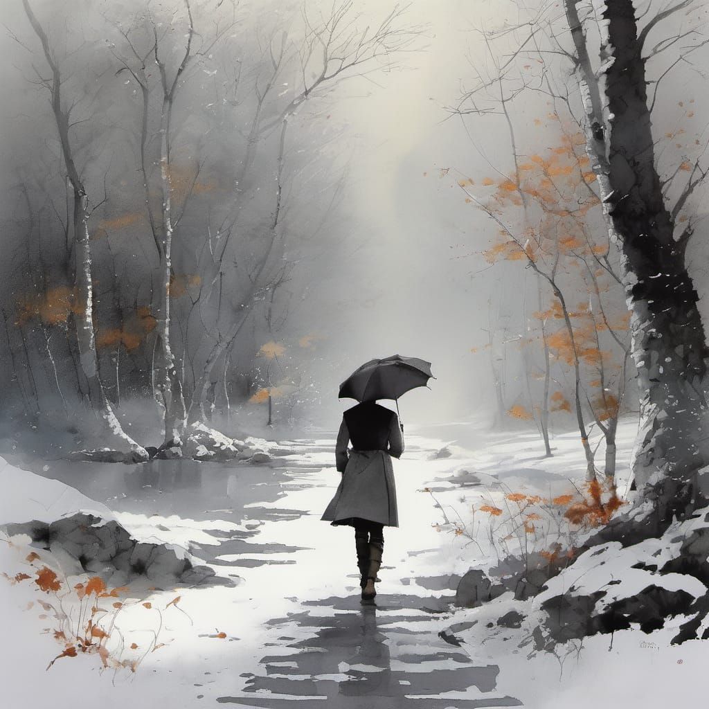 I stood alone in a grey colorless world. Feeling what small ...