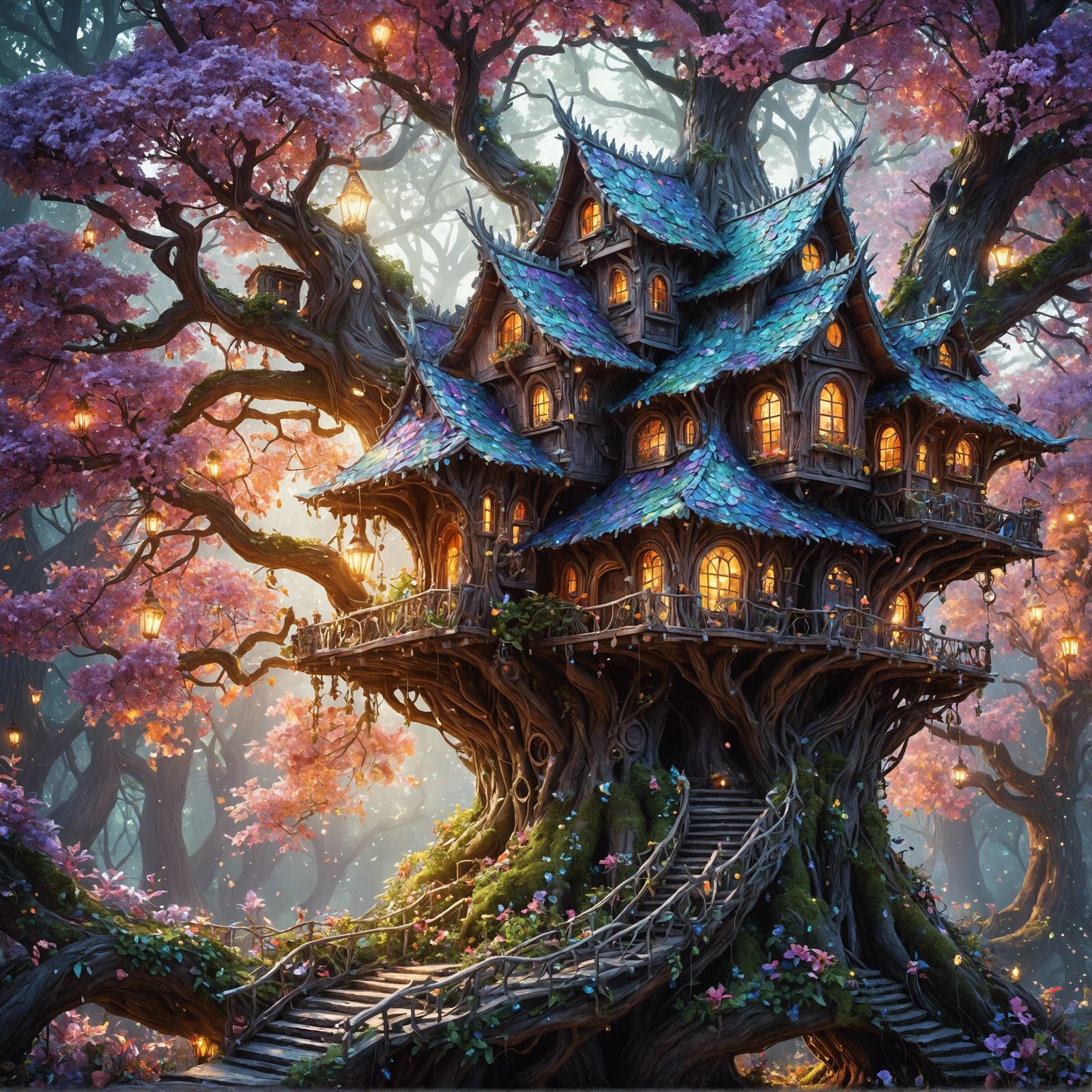 Magical Treehouse.  by @GrilgoBaggins