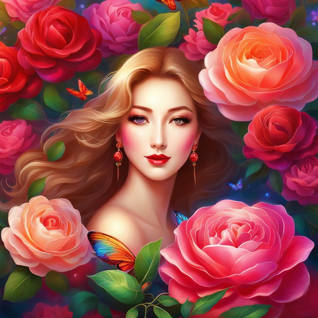 Romanticism Inspired Digital Art with Oil Paint Textures