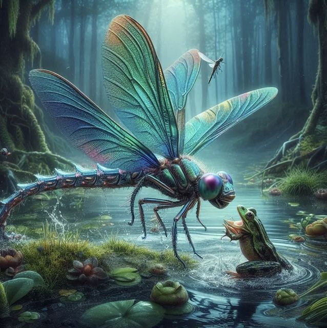 Alligator Dragonfly Ammonite