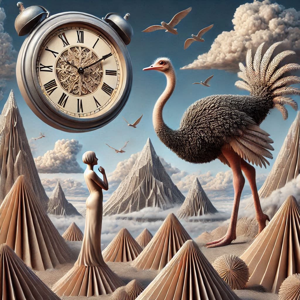 Running out of time doesn't make the ostrich stop - 10