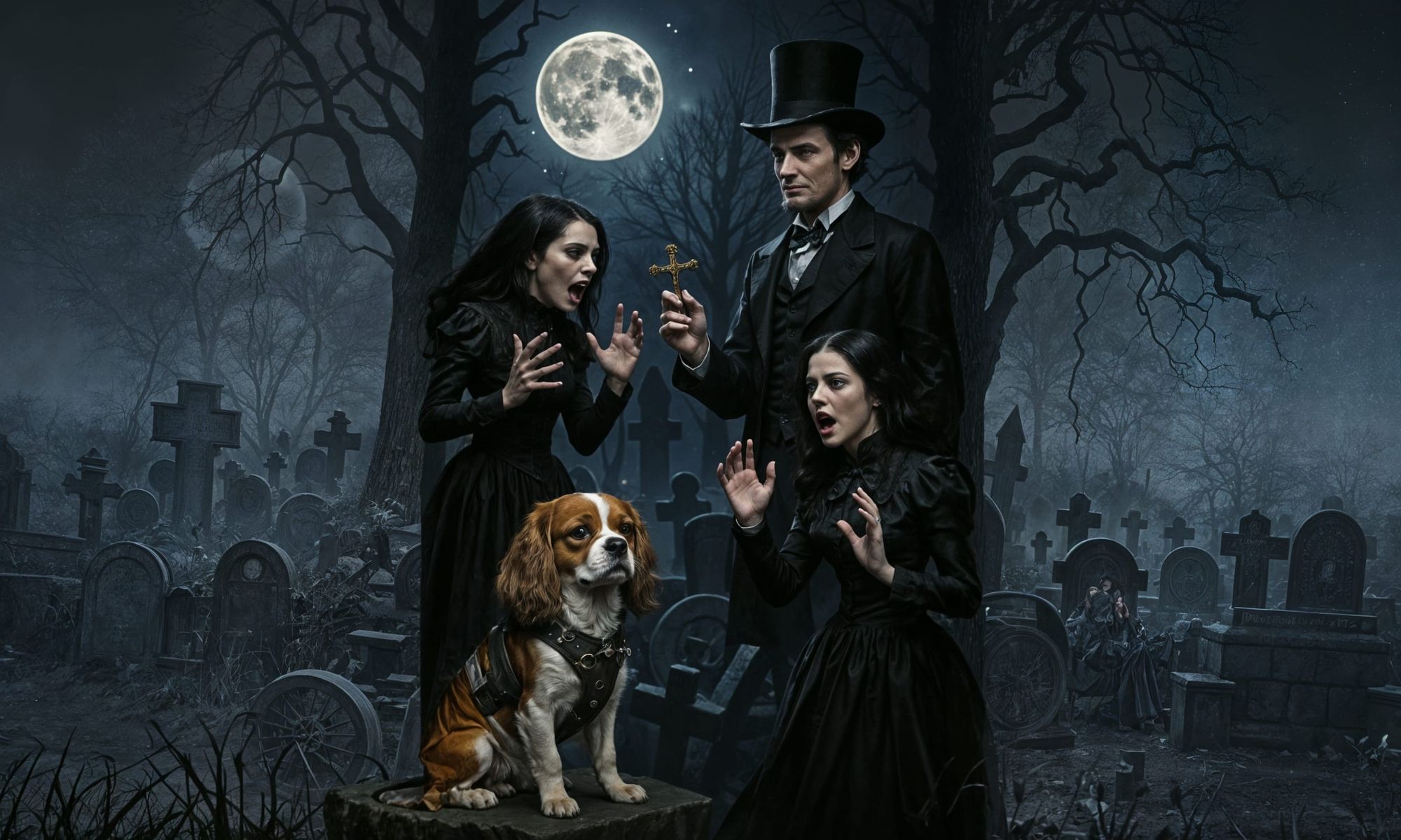 Abraham Lincoln And The Time Traveling Canine Confront The Vampire Sisters