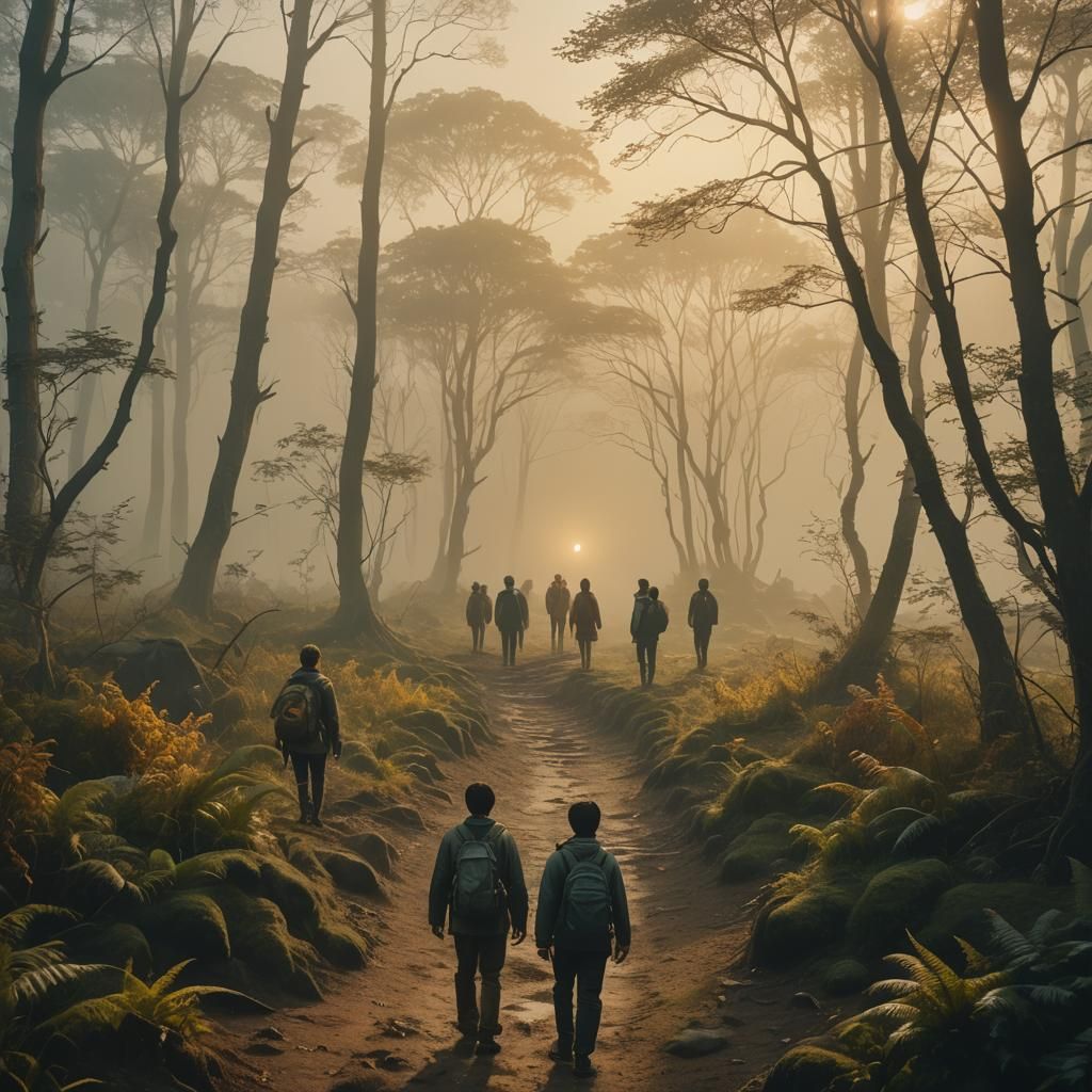 Eerie Surrealism: Protected Area Amidst Alarm Sounds