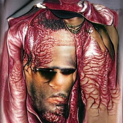 Rkelly wearing flesh