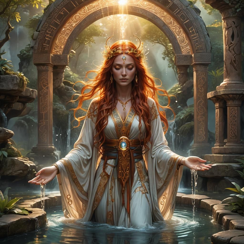 Healing Priestess  by @JackKerouac