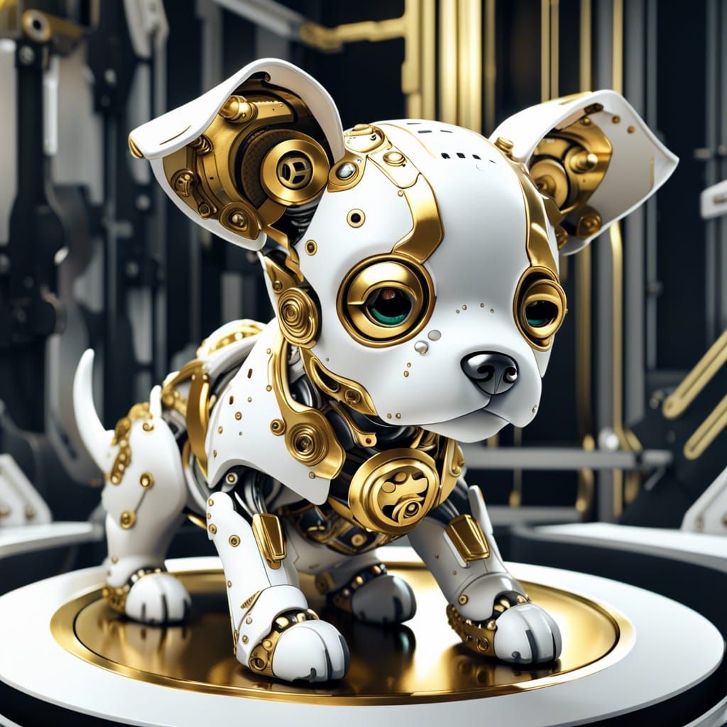 A futuristic adorable puppy  by @undefined