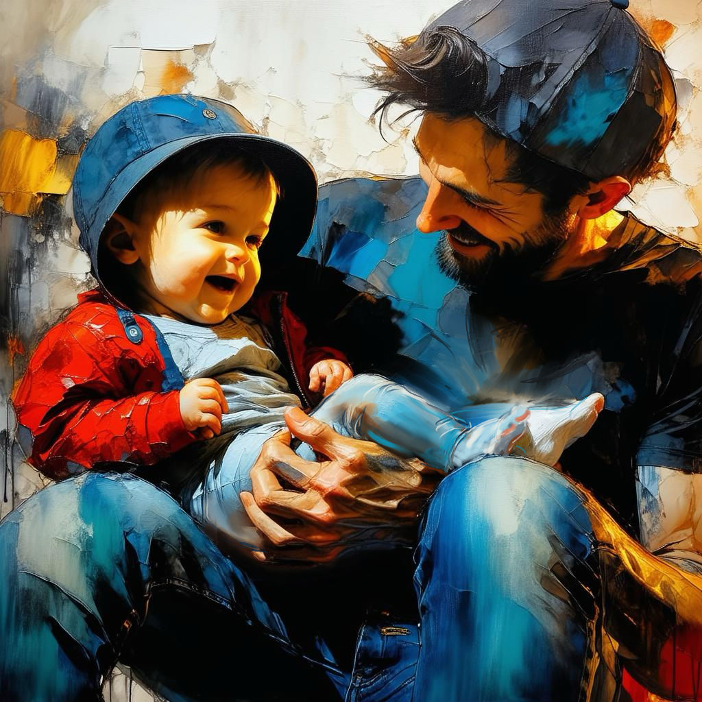 Dad’s and their kids - SD3.5 - Large