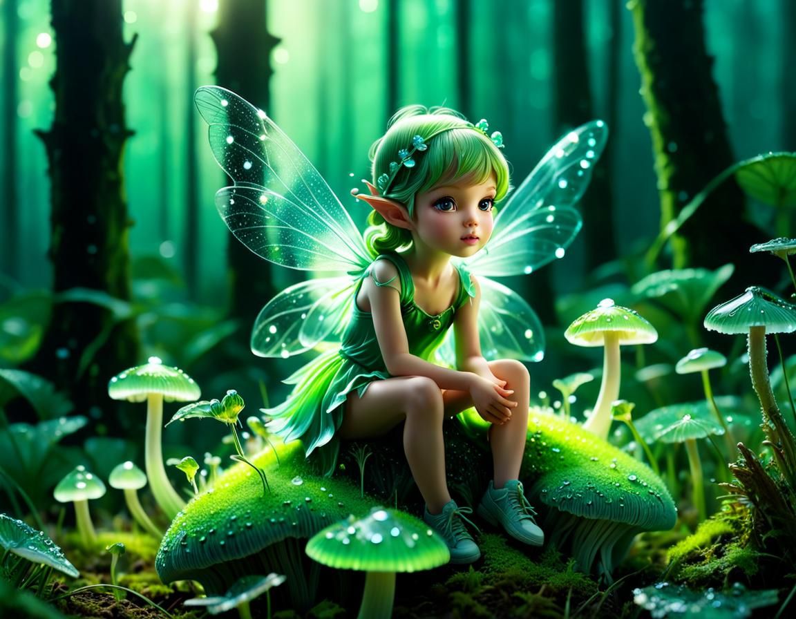 macro little fairy 
