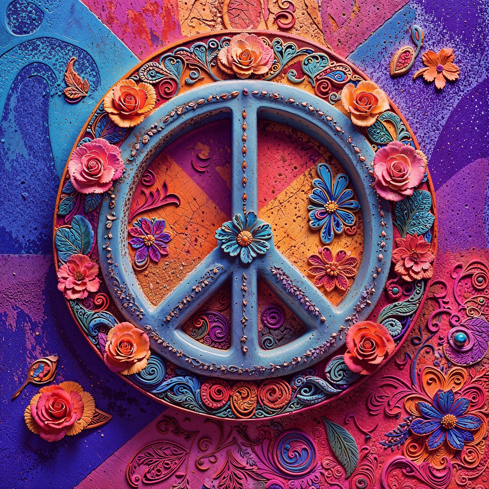 Psychedelic Peace Sign