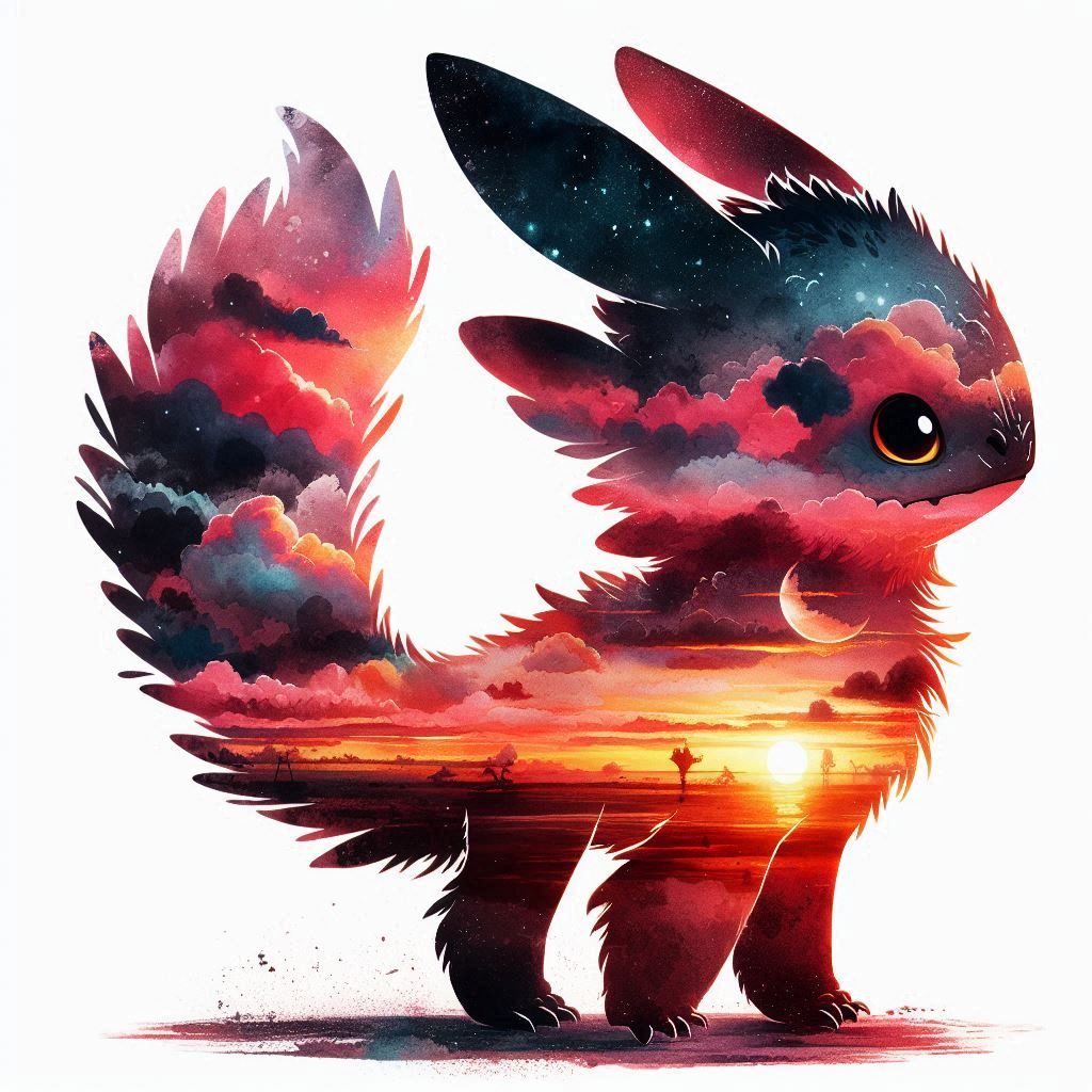 double exposure beautiful fantasy portrait landscape..