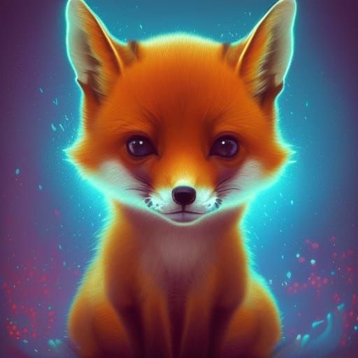 cute baby foxes