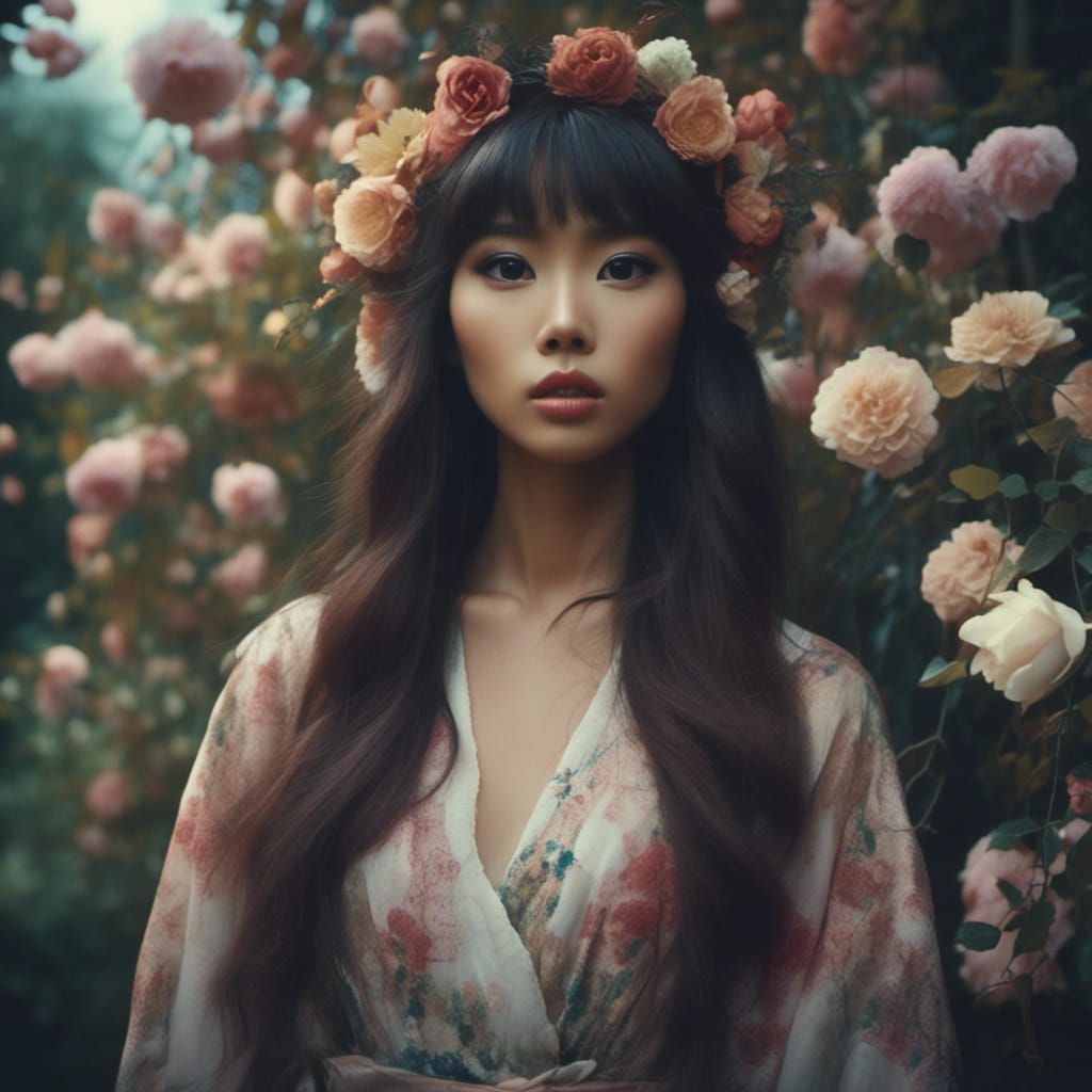 A halo of flowers