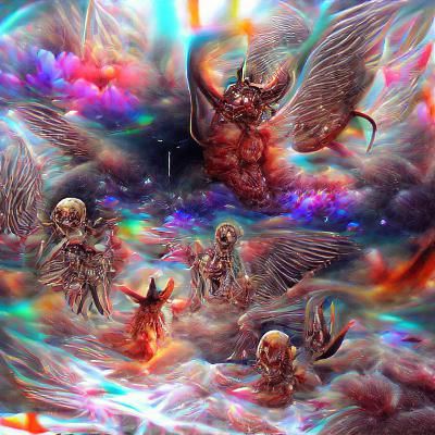 hell overrun by angels and hell overrun by demons