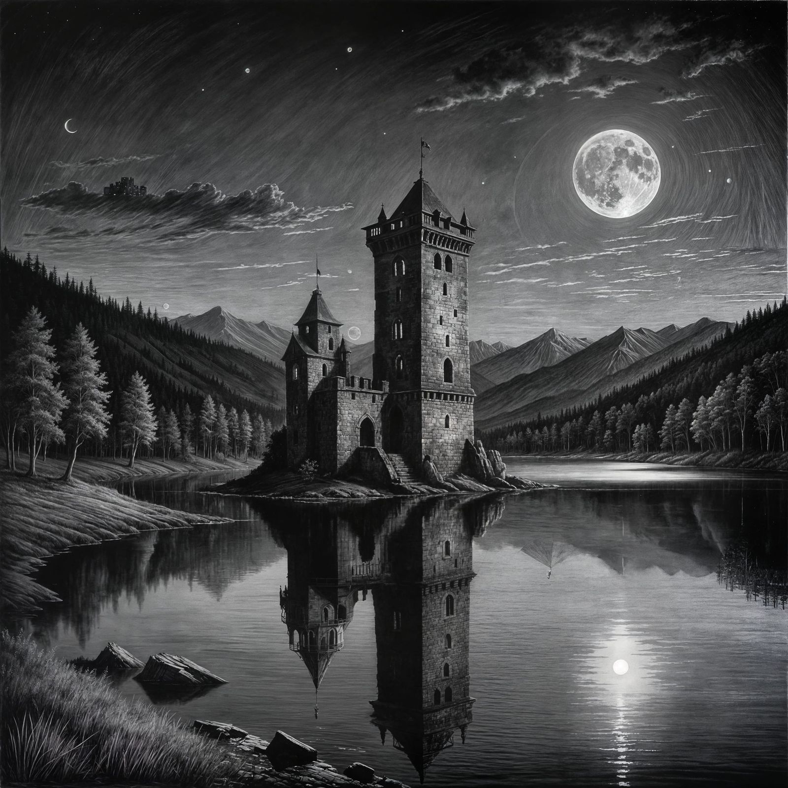 The old Tower by the Lake  by @Gabriel Petisch