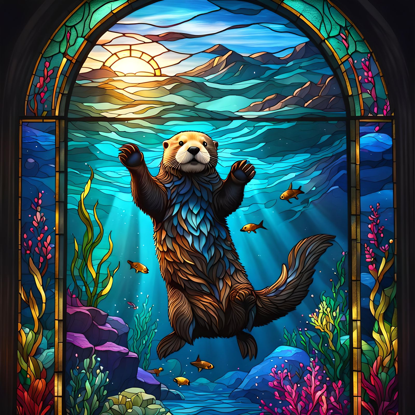 Sea Otter   by @Alicia Hopkins