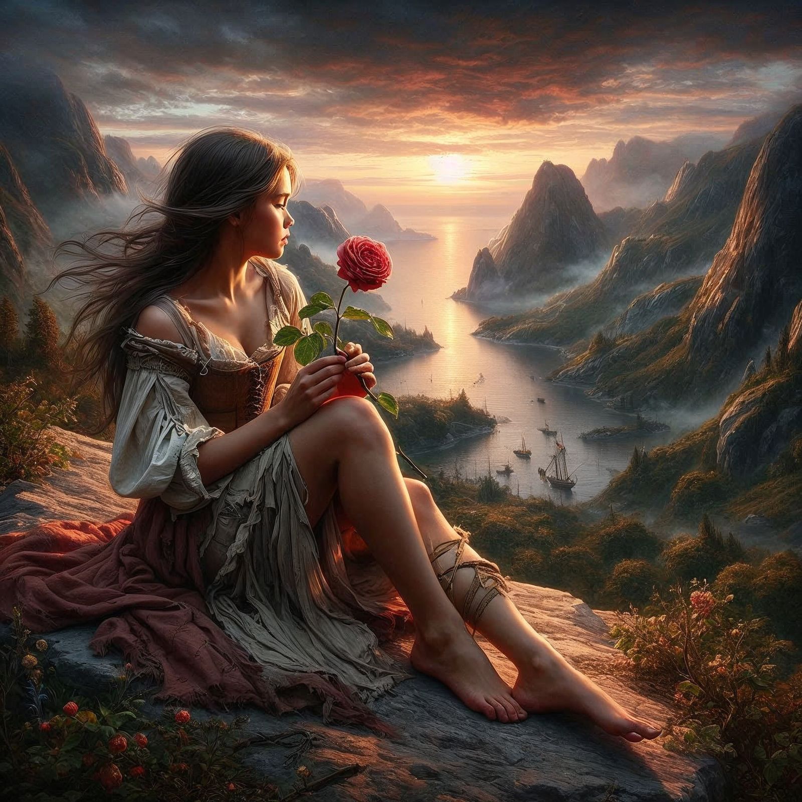 Echoes of The Sunset Whisper  by @Lang