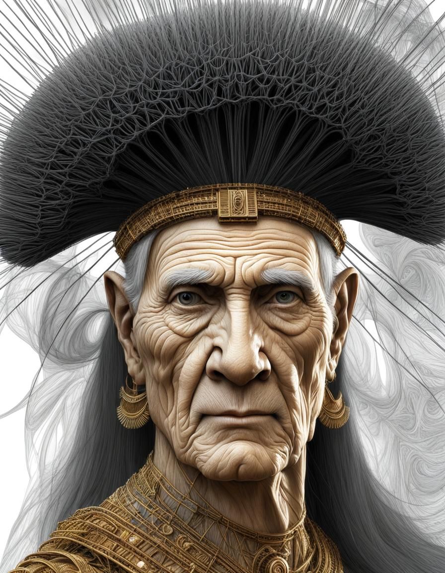 ANUNNAKI CHIEF CENTENARIAN - AI Generated Artwork - NightCafe Creator