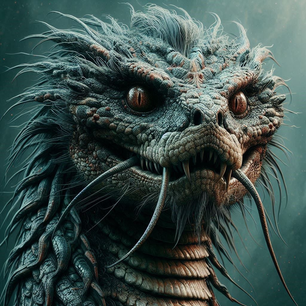 close-up portrait of the real Manaconda