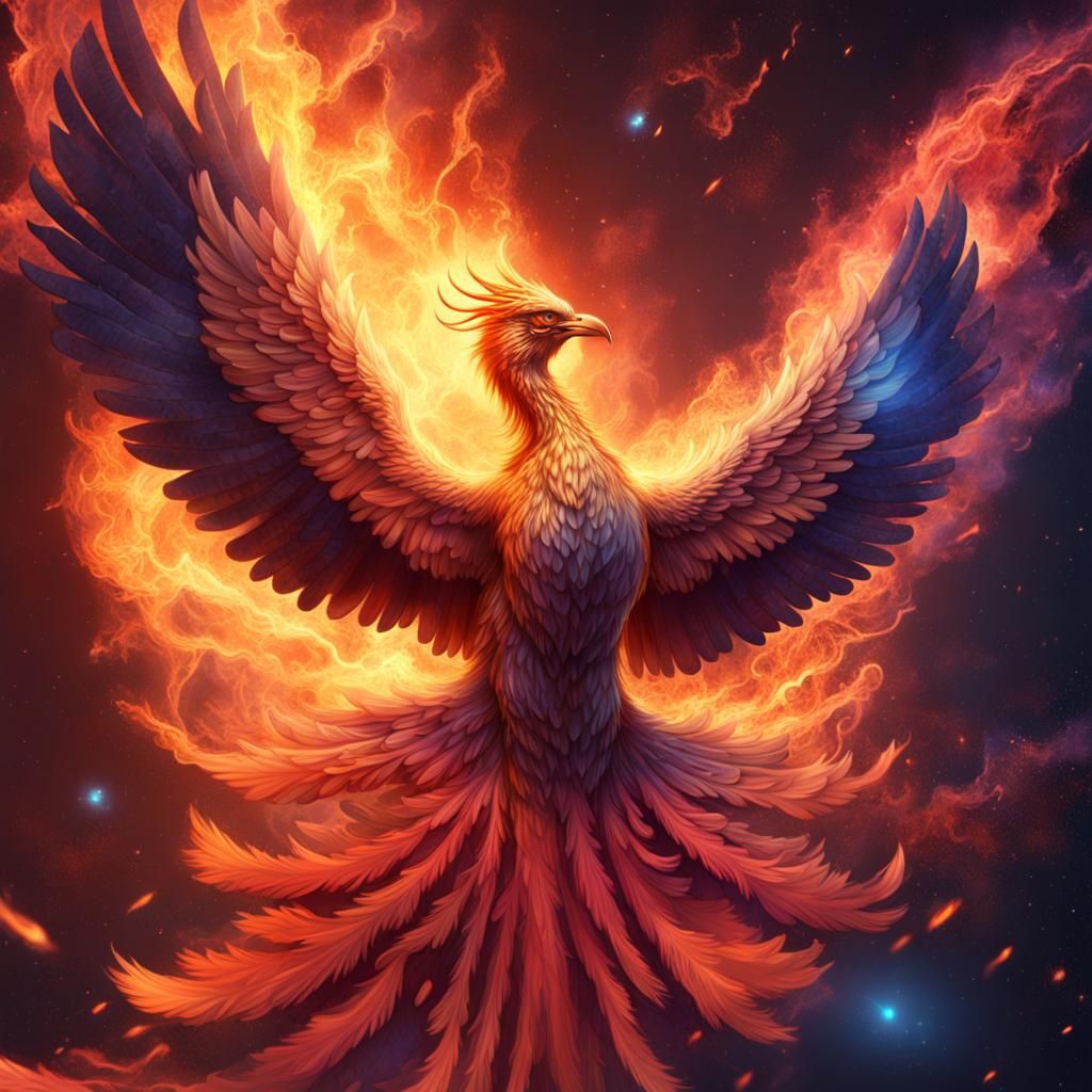 The Great Phoenix - AI Generated Artwork - NightCafe Creator