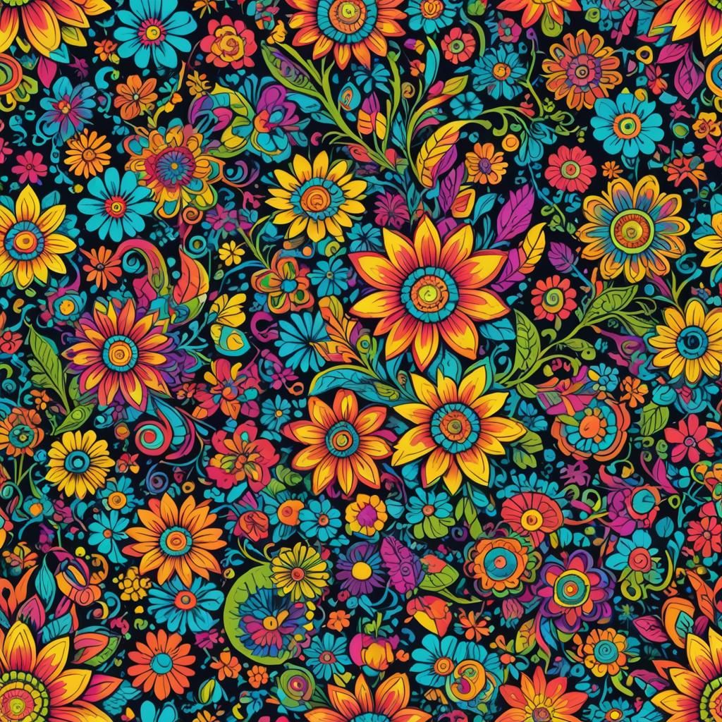 Psychedelic Flowers 2
