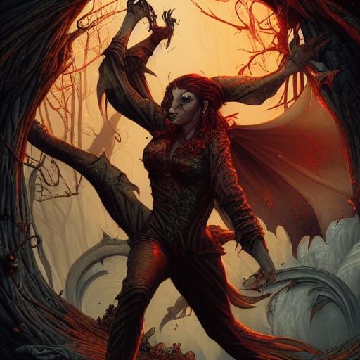 Ferocious vampire