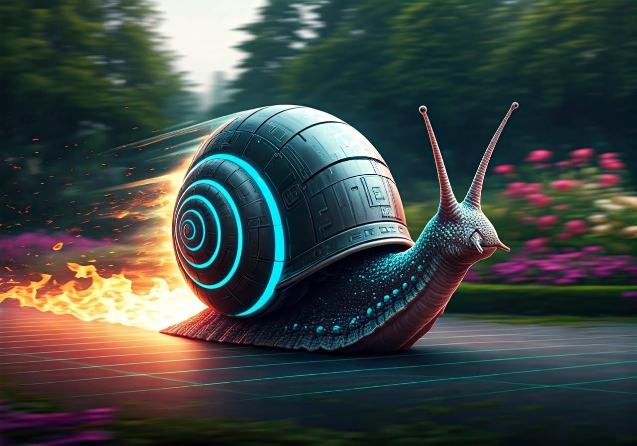 Super Snail  by @StudioLalaArt