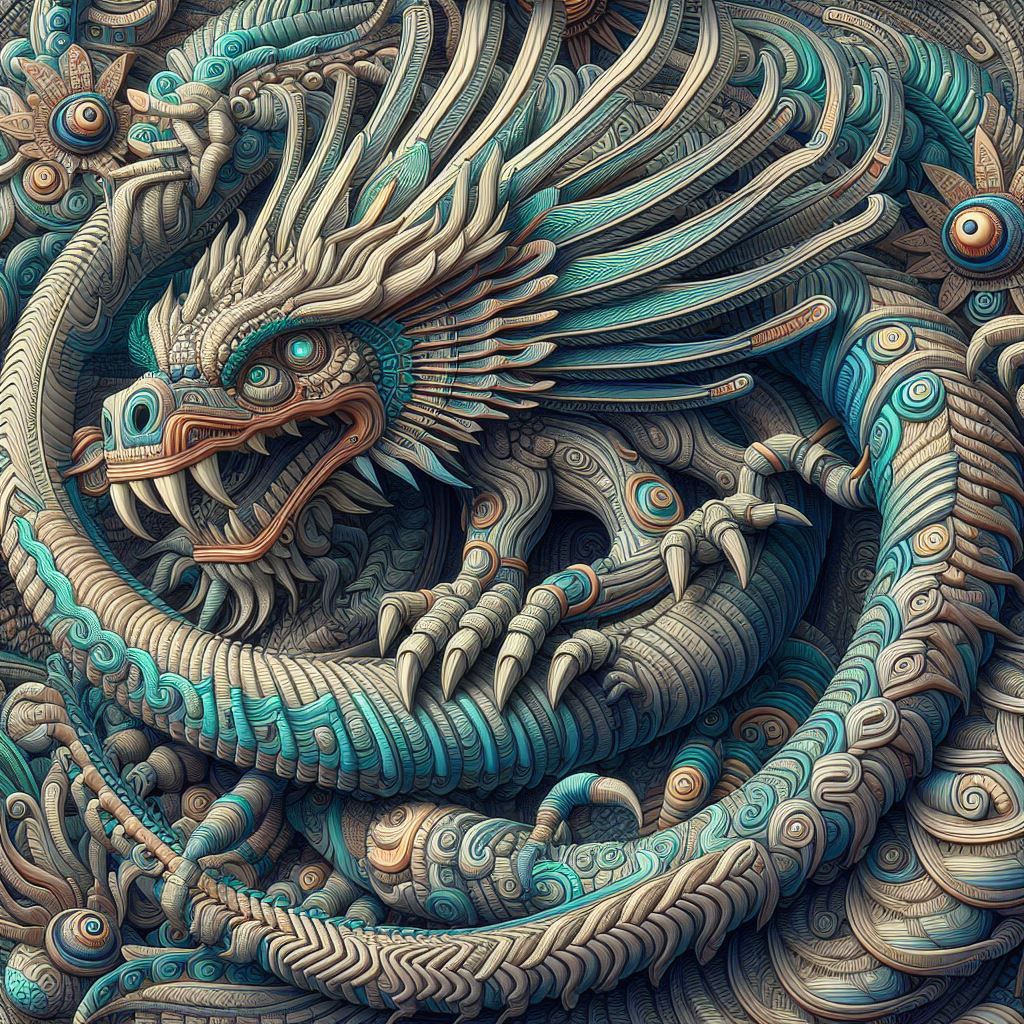 Quetzalcoatl meets Giger and friends