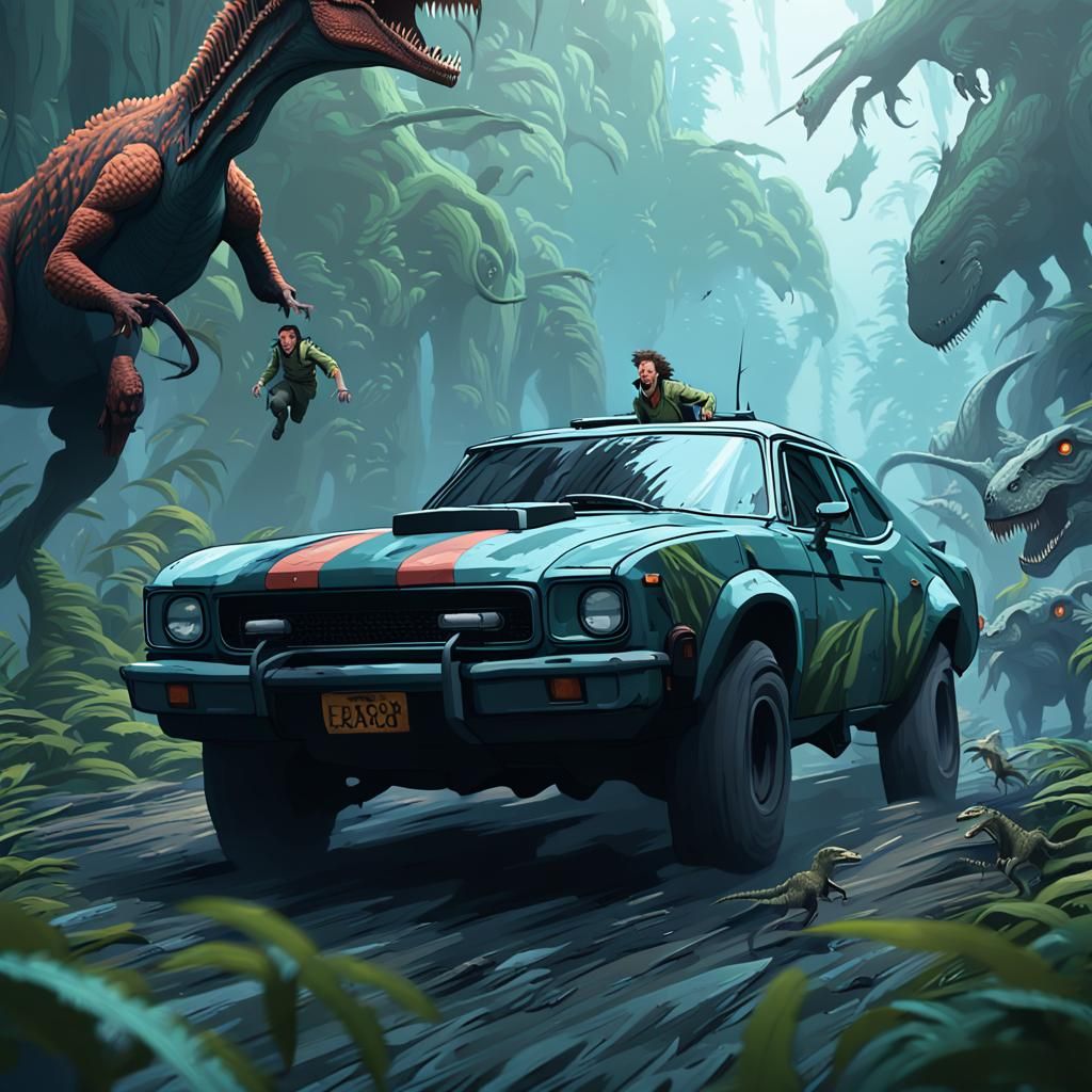 Getting chased by dinos