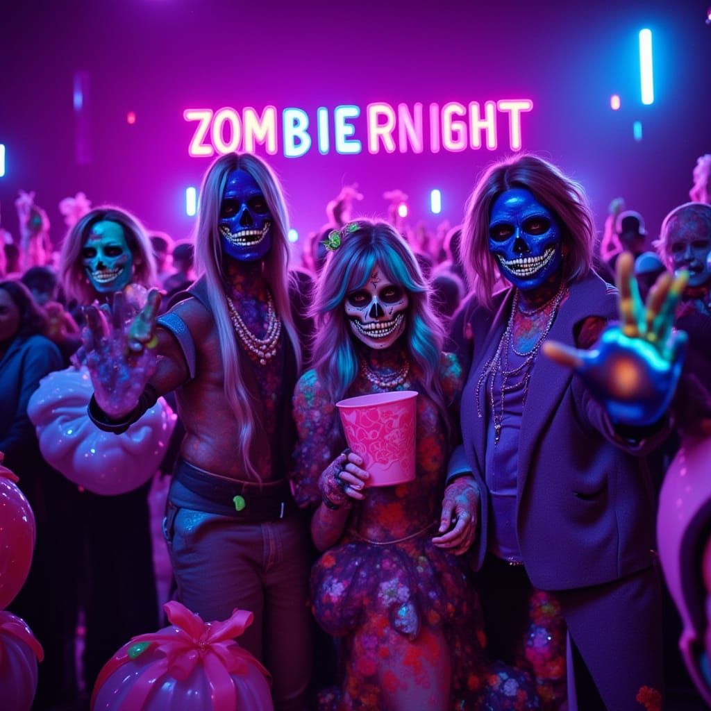 Zombie Prom Night with Lisa Frank Theme