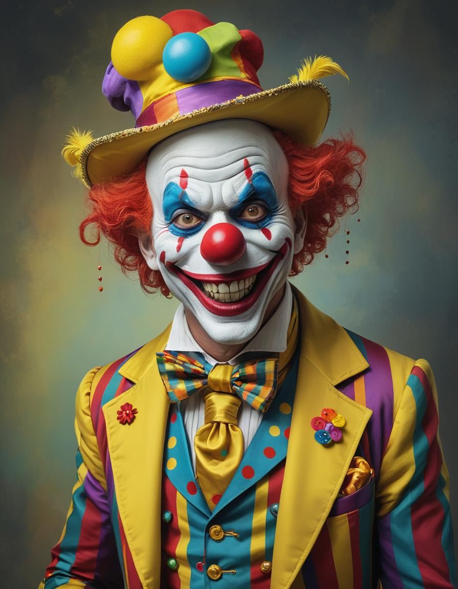 Clown - AI Generated Artwork - NightCafe Creator