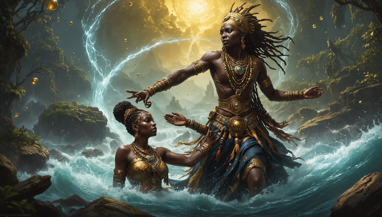 Eshu: the Divine Trickster vs Oshun: the Mother of Rivers