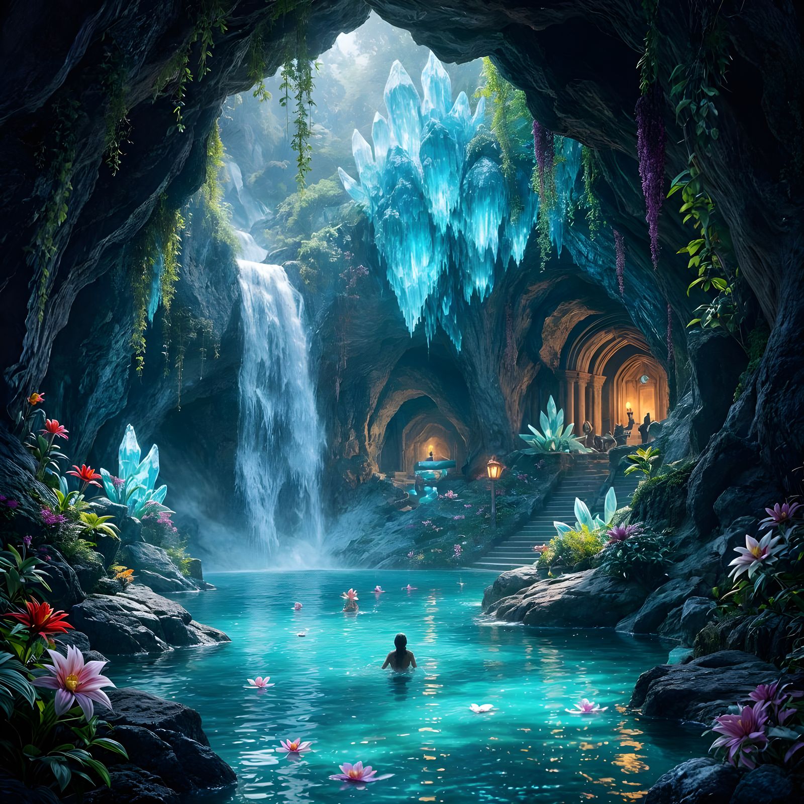 Crystal Falls  by @undefined