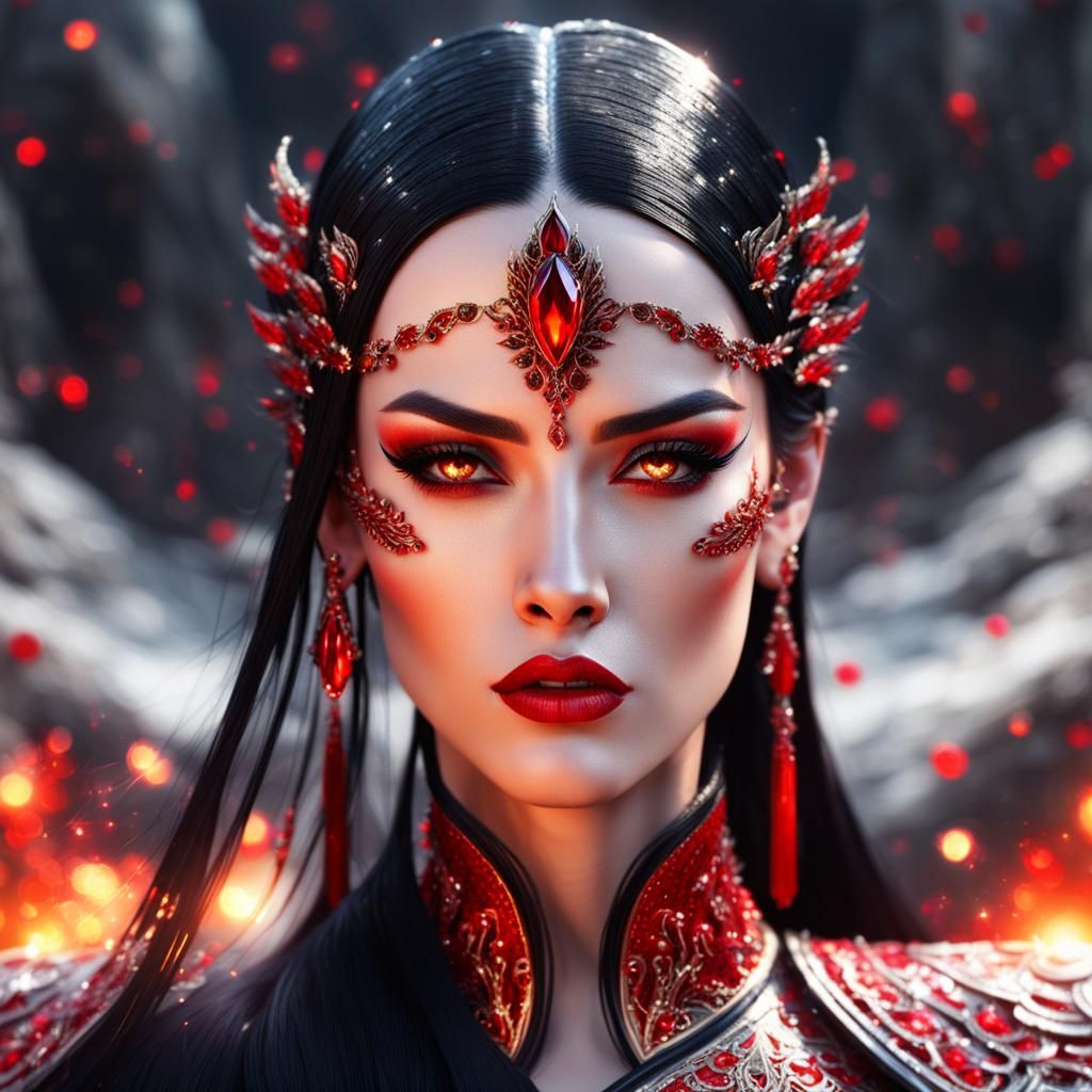 Eyes of fire - Fantasy warrior