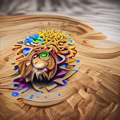 Creative Lion Mandala 8K 3D beautiful Behance HD HDR quillin...