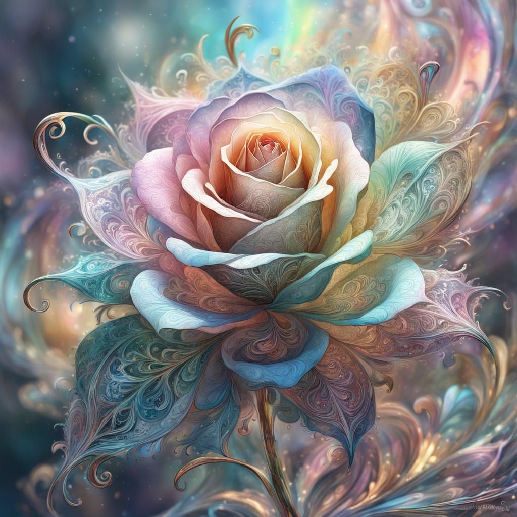 Ethereal rose  by @Opslilla