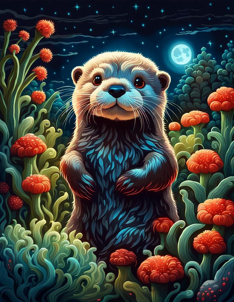 Ollie the Otter  by @Jikan