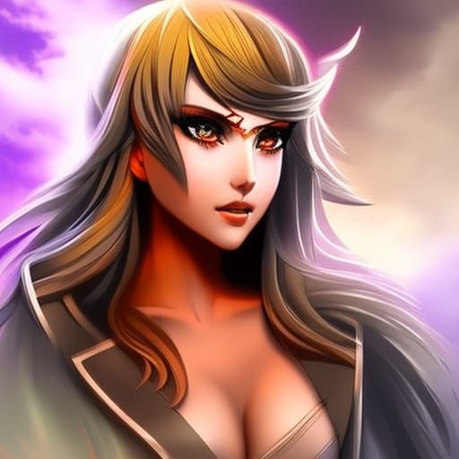 Devil  girl  Hyperrealistic, splash art, concept art, mid sh...
